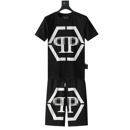 PP new letter diamond men's suit