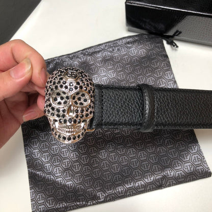 PP Leather Skull Belt#8