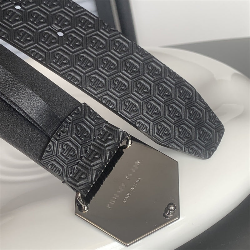 PP Leather Logo Belt#2