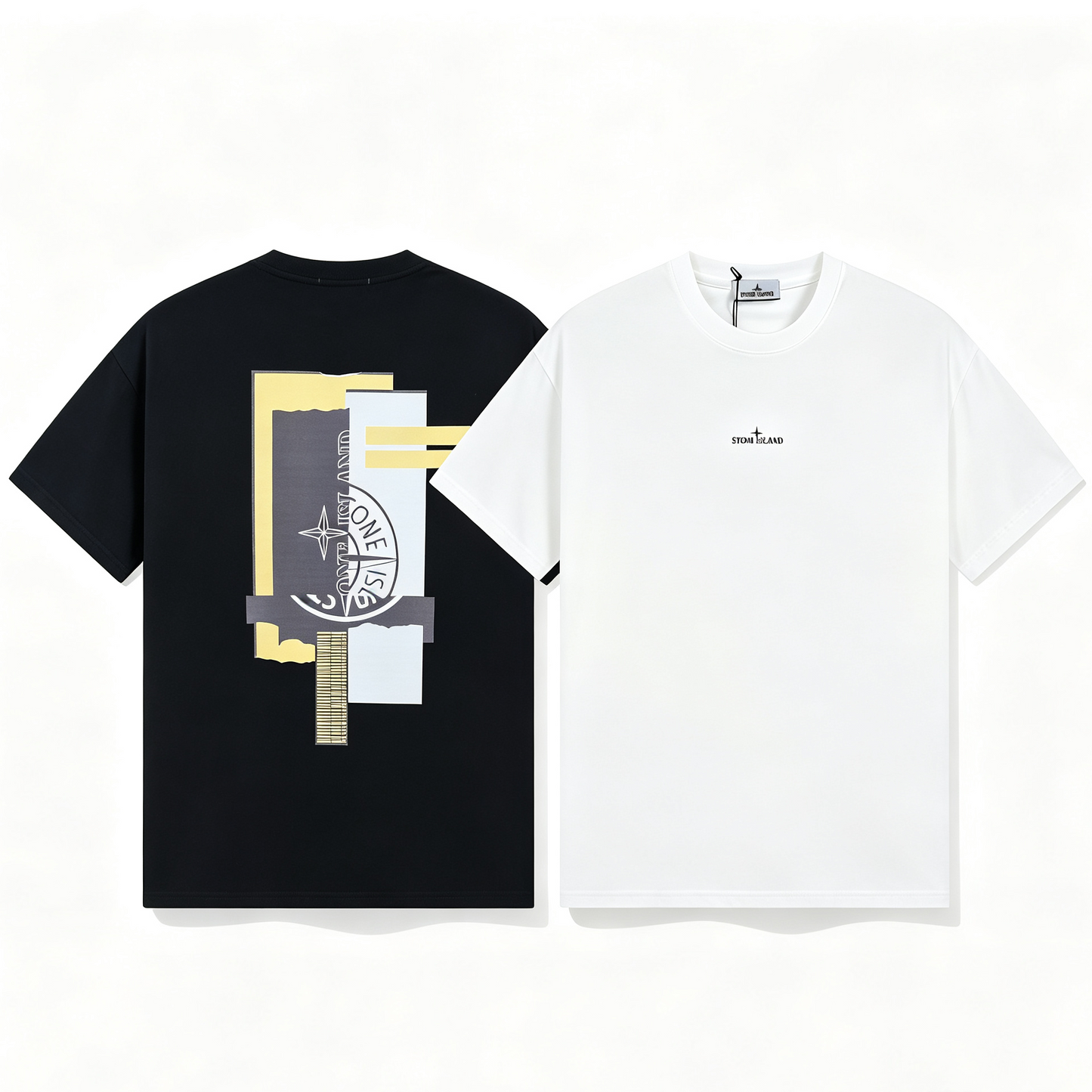 ST0NE lSLAND Pure Cotton T-Shirt #38