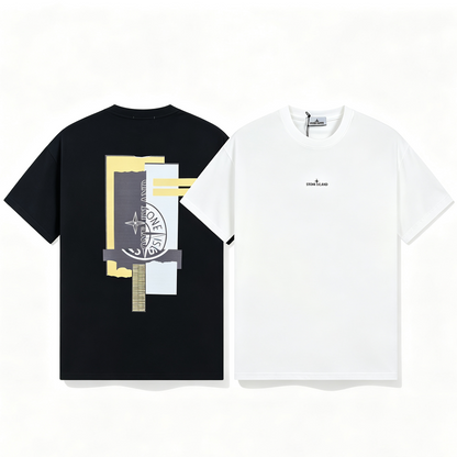 ST0NE lSLAND Pure Cotton T-Shirt #38