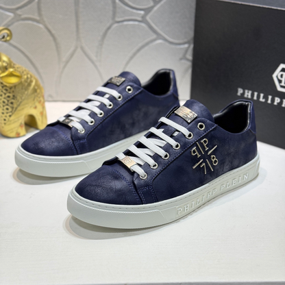 PP Men's Letter-Embellished Sneakers #1010