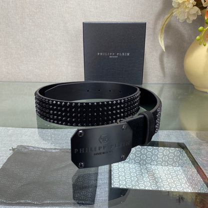 PP Leather Logo Belt#9