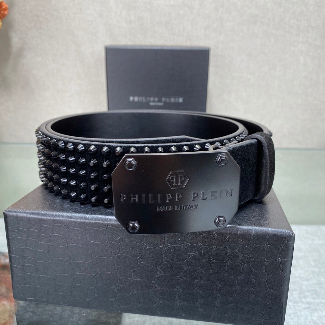 PP Leather Logo Belt#9