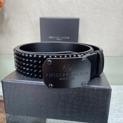 PP Leather Logo Belt#9