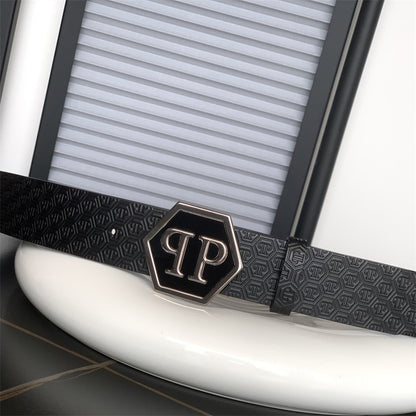 PP Leather Logo Belt#2