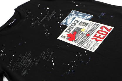 D2 Lettering Cotton T-shirt #33