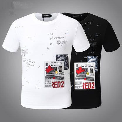 D2 Lettering Cotton T-shirt #33