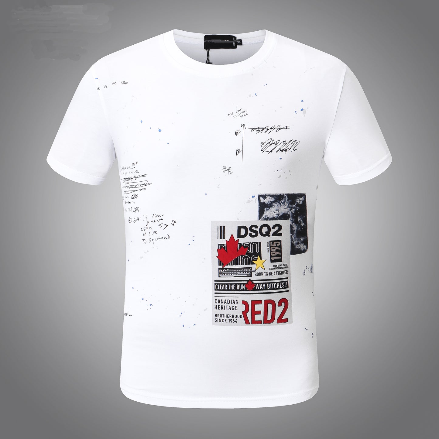 D2 Lettering Cotton T-shirt #33