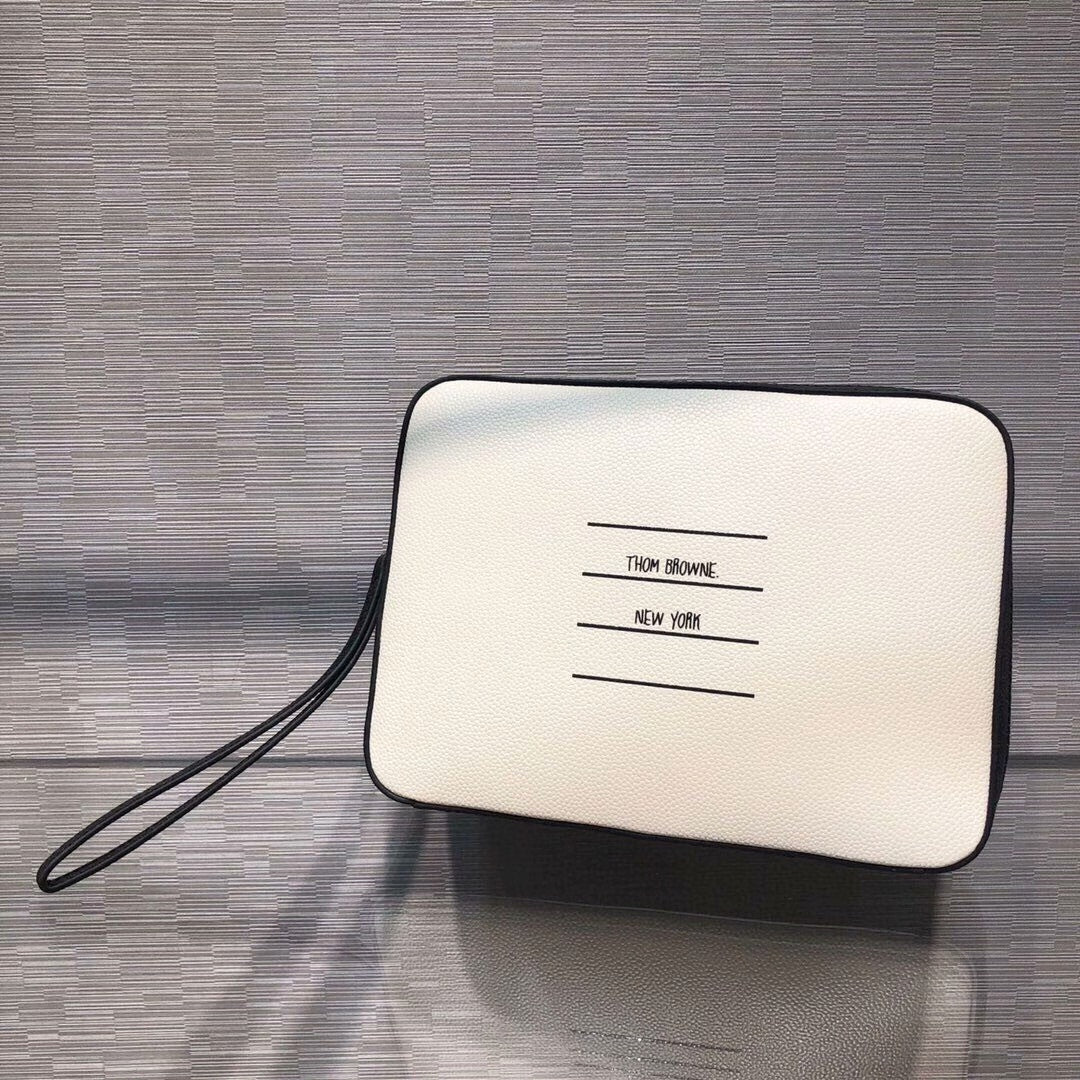 THOM TREND Classic Black Leather Clutch Bag