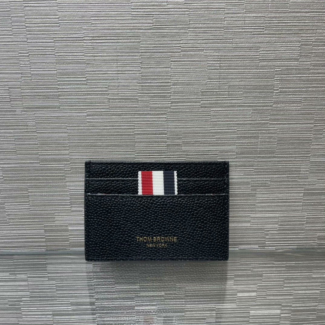 Thom Browne Classic Black Ball Card Holder