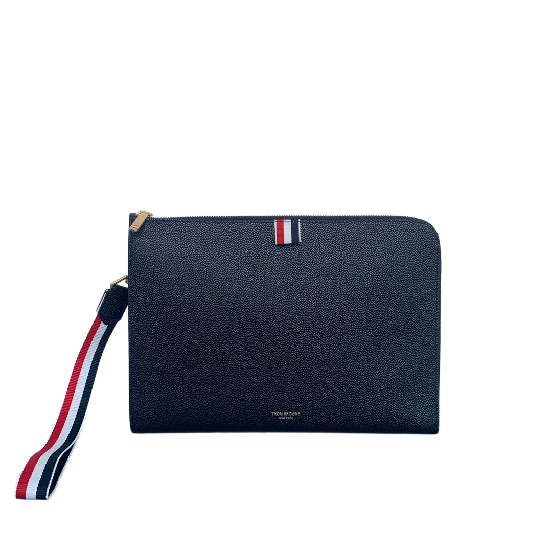 Thom Browne 2025 Leather Clutch Bag