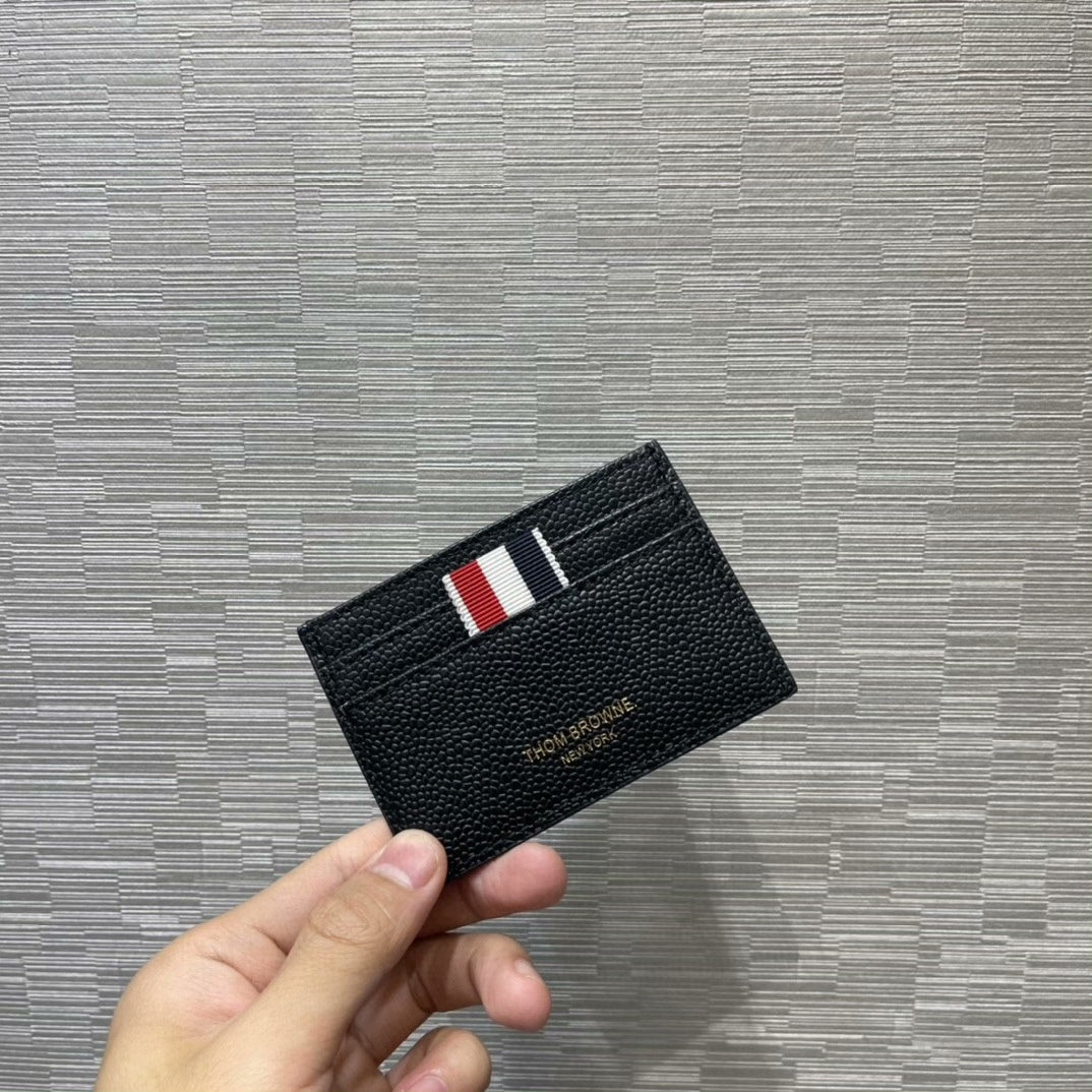 Thom Browne Classic Black Ball Card Holder