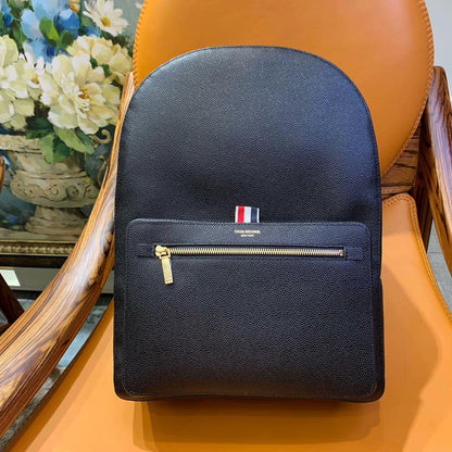 Premium Leather Backpack - Classic Black 40CM