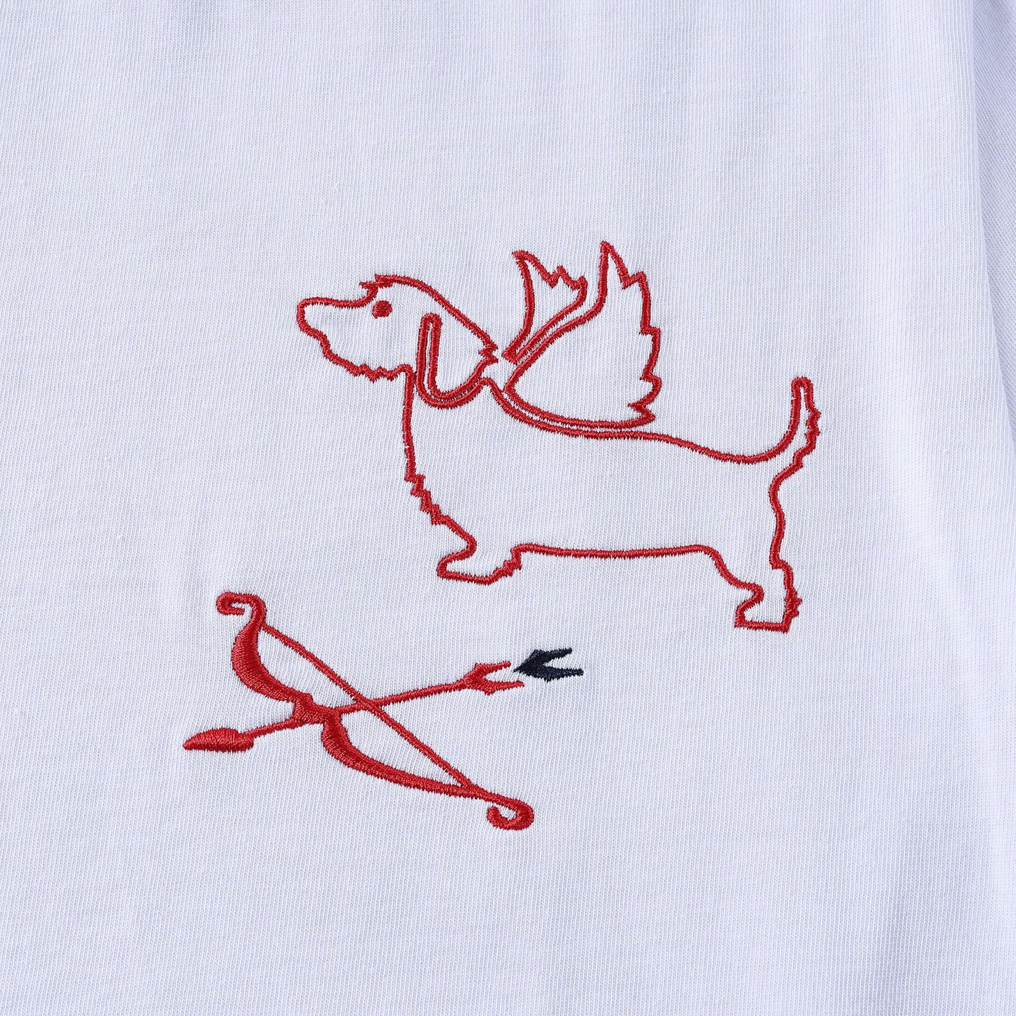 4-Bar Puppy Embroidery T-shirt