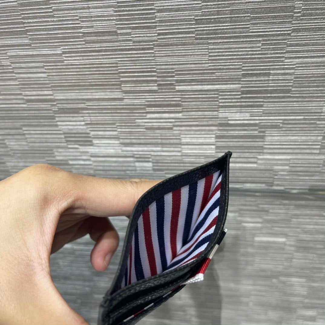 Thom Browne Classic Black Ball Card Holder