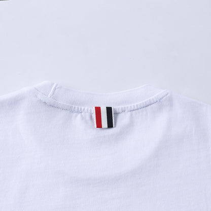4-Bar Puppy Embroidery T-shirt