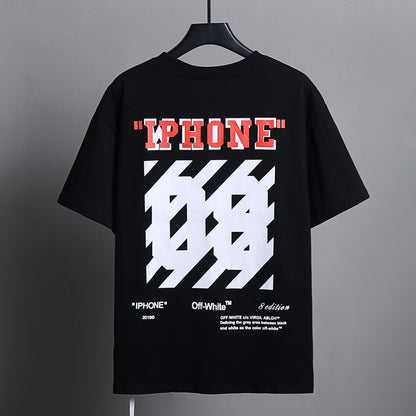 OFF-Whlte Arrow logo print T-shirt#80