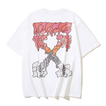 OFF-Whlte Arrow Logo Cotton T-shirt