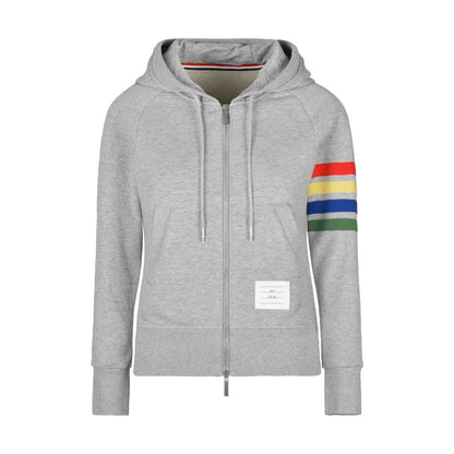 4-Bar Rainbow Stripes Hoodies