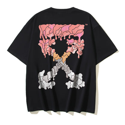 OFF-Whlte Arrow Logo Cotton T-shirt
