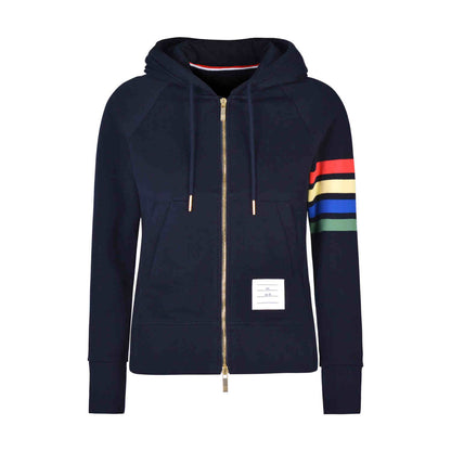 4-Bar Rainbow Stripes Hoodies