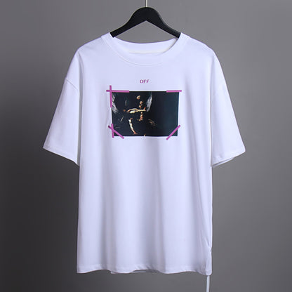 OFF-Whlte Arrow logo print T-shirt#69