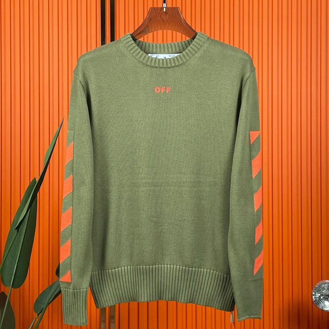 OFF-Whlte Intarsia Knit Sweater#14