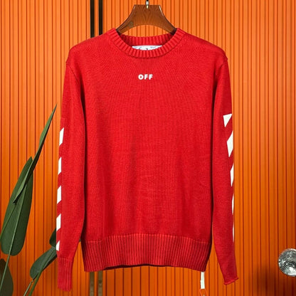 OFF-Whlte Intarsia Knit Sweater#14