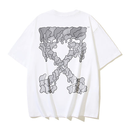 OFF-Whlte Arrow Logo Cotton T-shirt