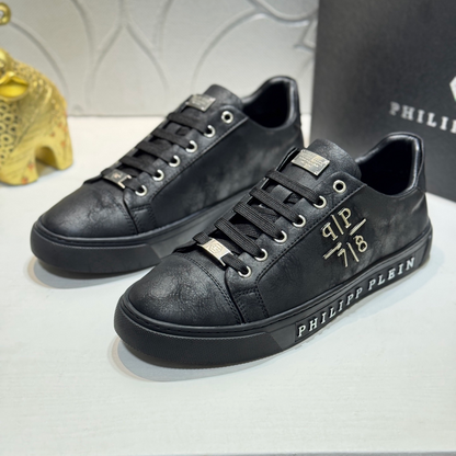 PP Men's Letter-Embellished Sneakers #1010