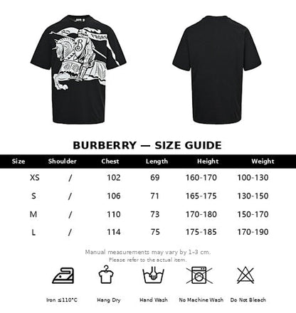 Burberry Black Casual Short-Sleeve T-Shirt