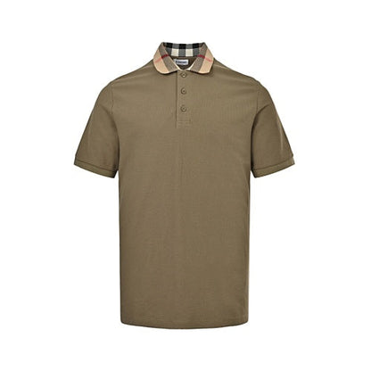 Burberry Casual Polo Shirt#01 - Khaki Front