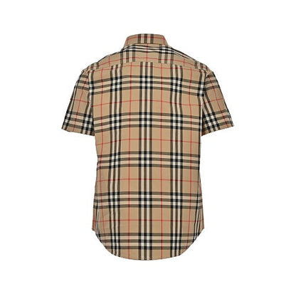 Burberry Casual Short-Sleeve Shirt#02 - Archive Beige Plaid Back