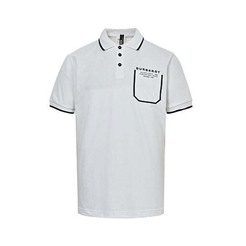 Burberry Casual Polo Shirt#09 - White Front