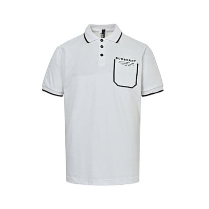 Burberry Casual Polo Shirt#09 - White Front