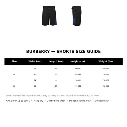 Burberry Casual Shorts#05 - English Size Chart