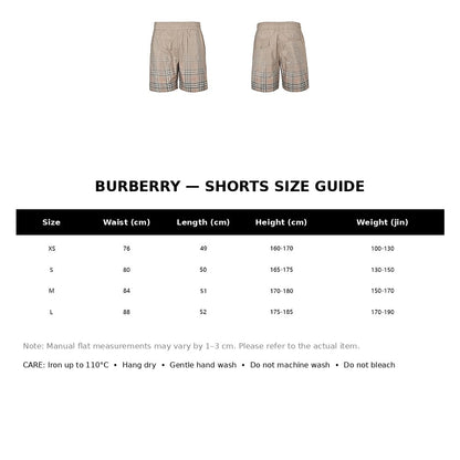 Burberry Casual Shorts#13 - English Size Chart