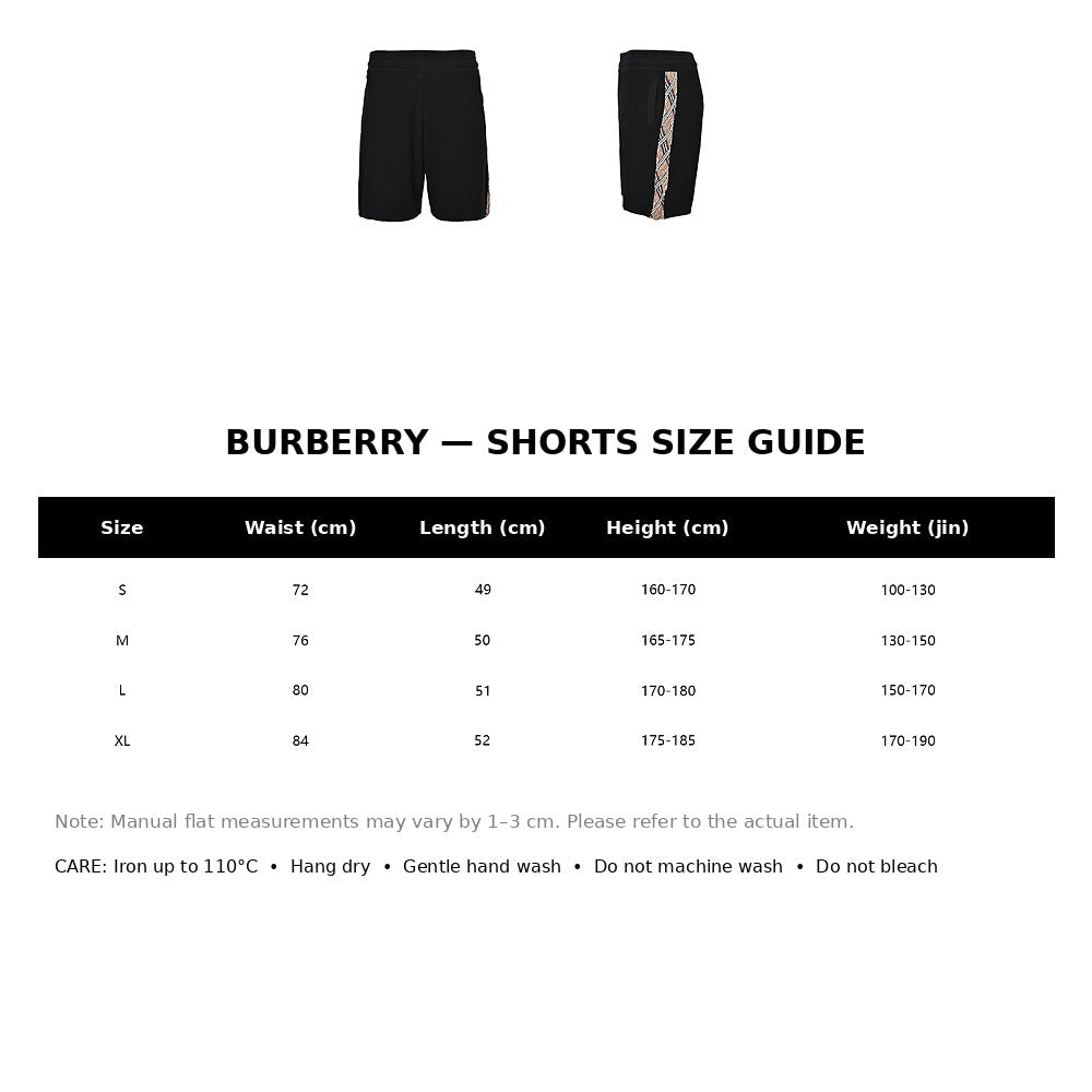 Burberry Casual Shorts#20 - English Size Chart
