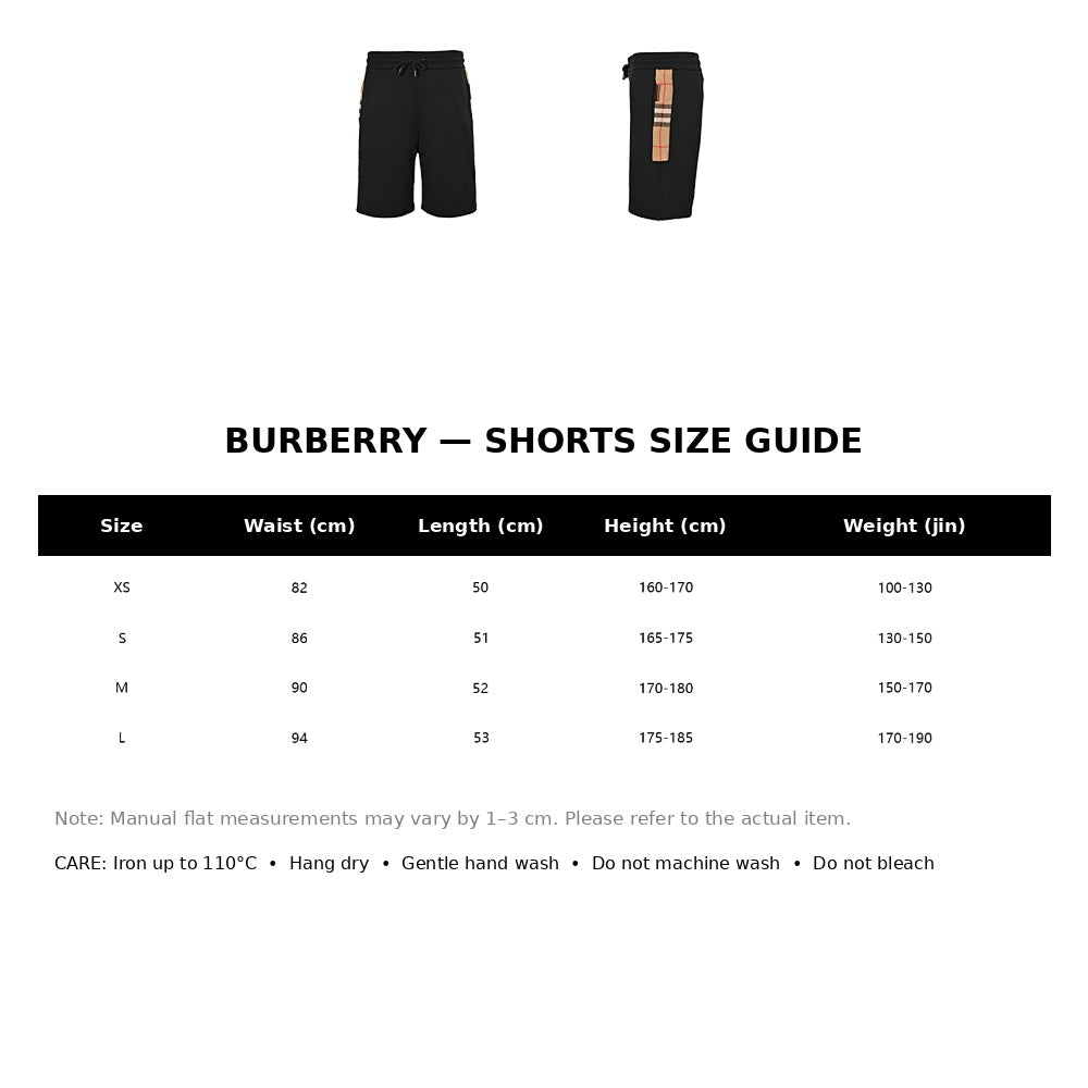 Burberry Casual Shorts#23 - English Size Chart