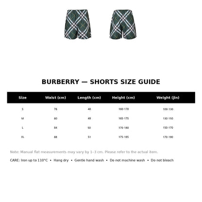 Burberry Casual Shorts#26 - English Size Chart