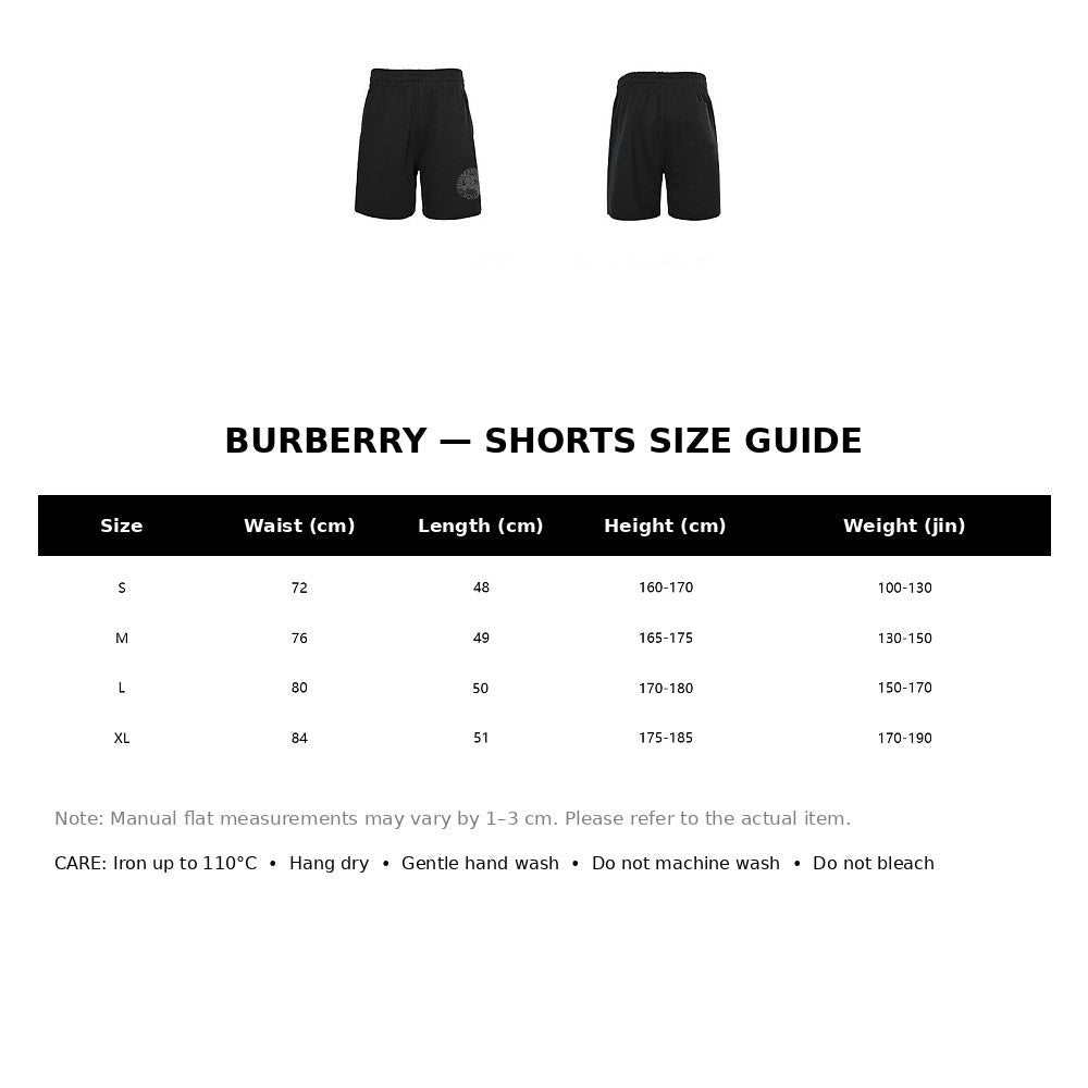 Burberry Casual Shorts#31 - English Size Chart