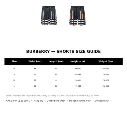 Burberry Casual Shorts#34 - English Size Chart