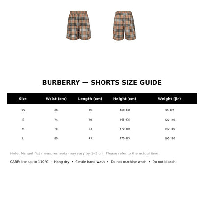 Burberry Casual Shorts#35 - English Size Chart
