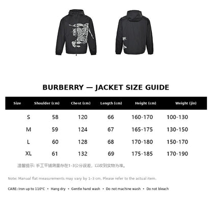 Burberry Casual Jacket#07 - English Size Chart