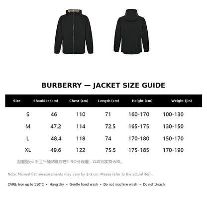 Burberry Casual Jacket#12 - English Size Chart