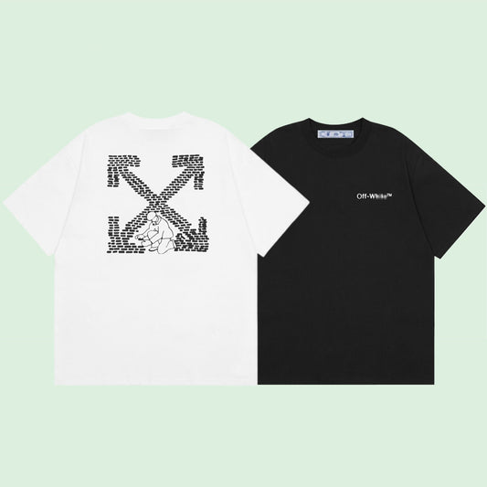 OFF-Whlte Arrow Logo Cotton T-shirt#26
