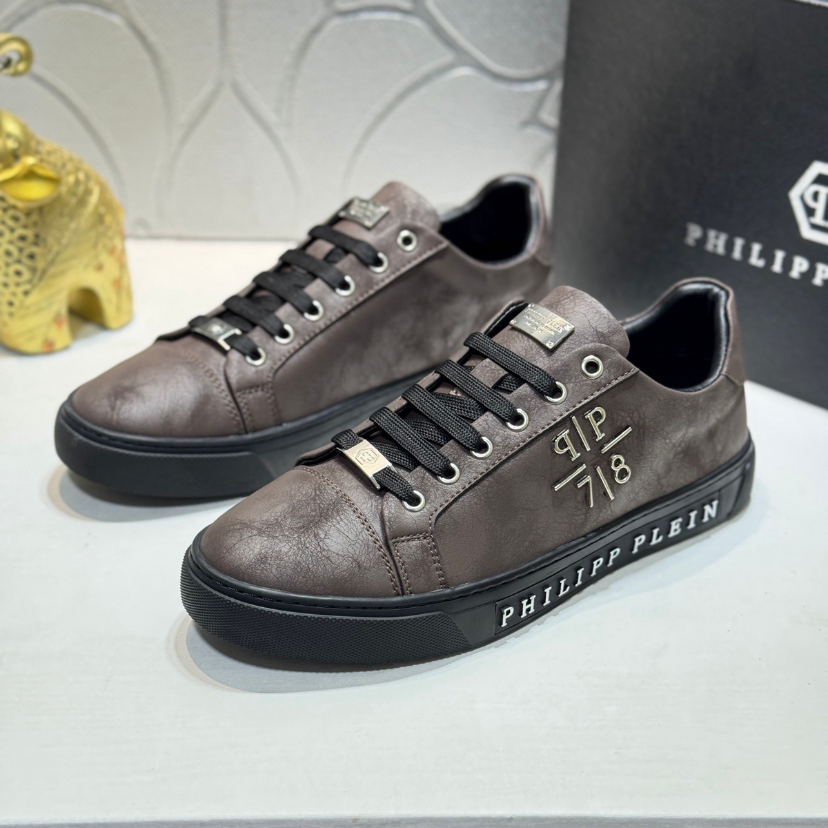 PP Men's Letter-Embellished Sneakers #1010