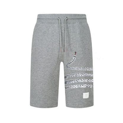4-Bar Snake pattern Sports shorts