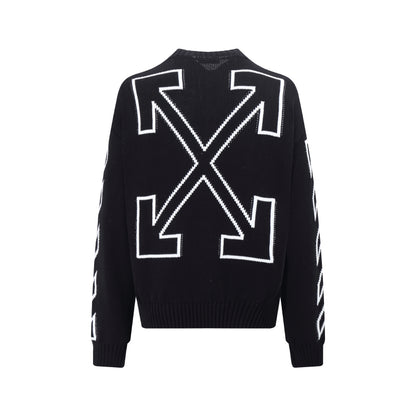 OFF-Whlte Intarsia Knit Sweater#11